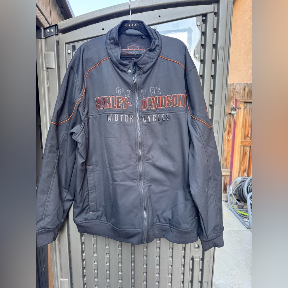 Harley-Davidson Black and Orange Riding Jacket
